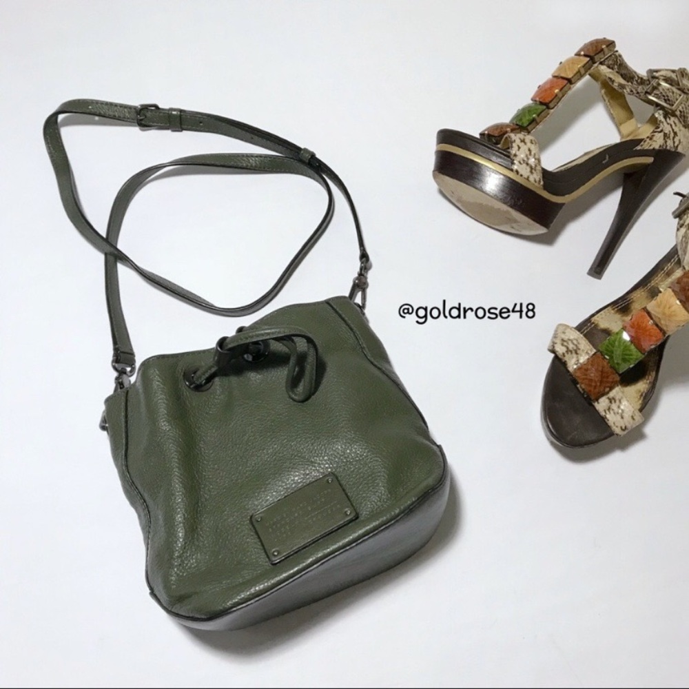 Marc By Marc Jacobs Too Hot to Handle drawstring bucket bag Spanish Moss